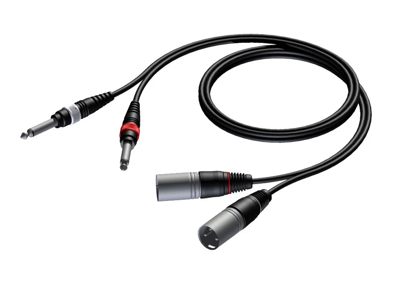 ProCab signalkabel 2 x XLR hona > 2 x Jack - 1,5 m