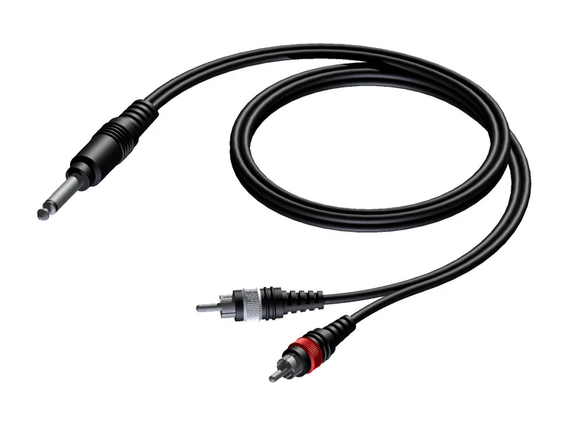 ProCab monojack > 2 x RCA - 3 meter