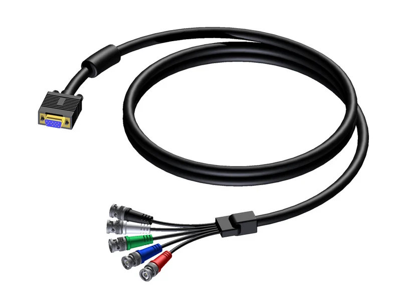 ProCab SVGA hona > 5 x BNC hane 0,3 meter