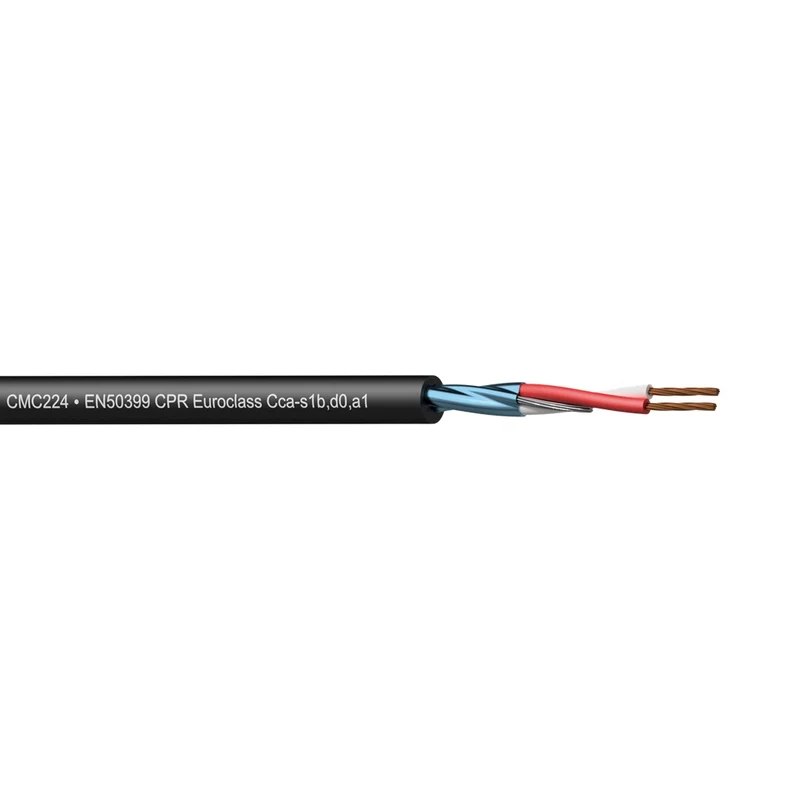 ProCab Flamoflex mikrofonkabel EN50399 2 x 0.22mm² 300 m