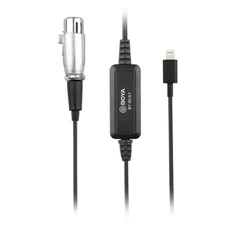 Boya iOS-adapterkabel XLR till lightning
