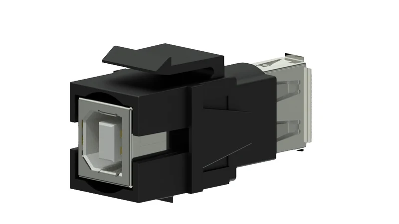 Keystone adapter usb 2.0a till usb 2.0b, Sort