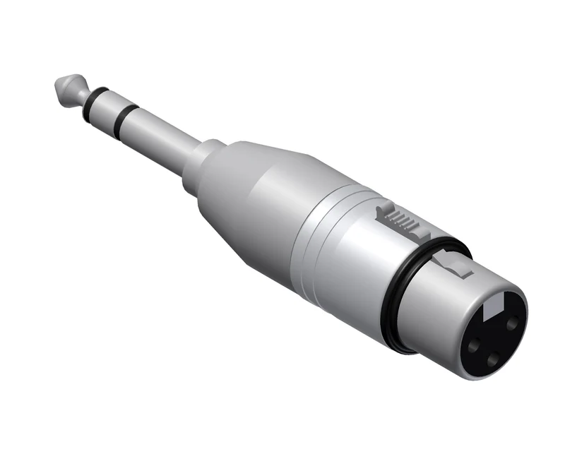 Adapter XLR hona > Jack stereo hane
