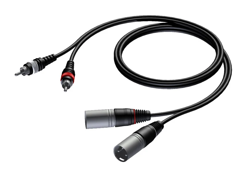 ProCab signalkabel 2 x XLR>2 x RCA – 3 m