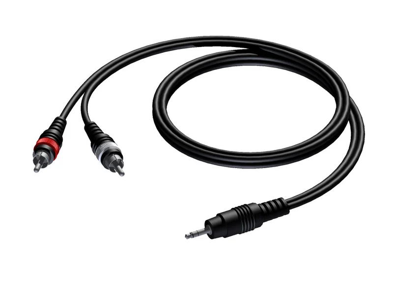 ProCab MiniJack 3,5 mm stereo > 2 x RCA - 15 meter