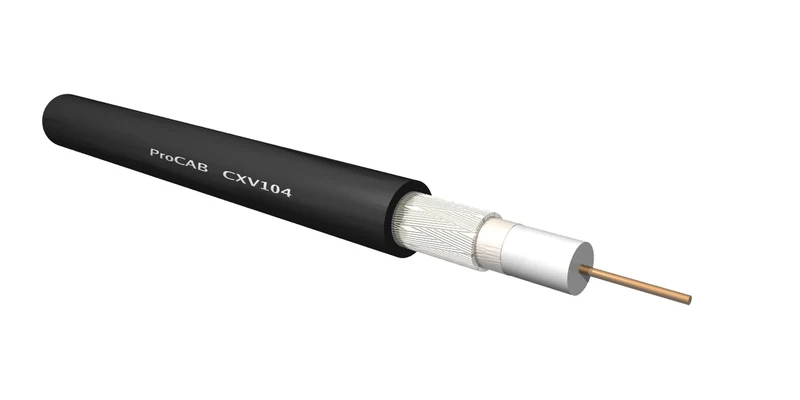 ProCab videokoaxialkabel 75 Ohm 4 mm, rulle 100 m
