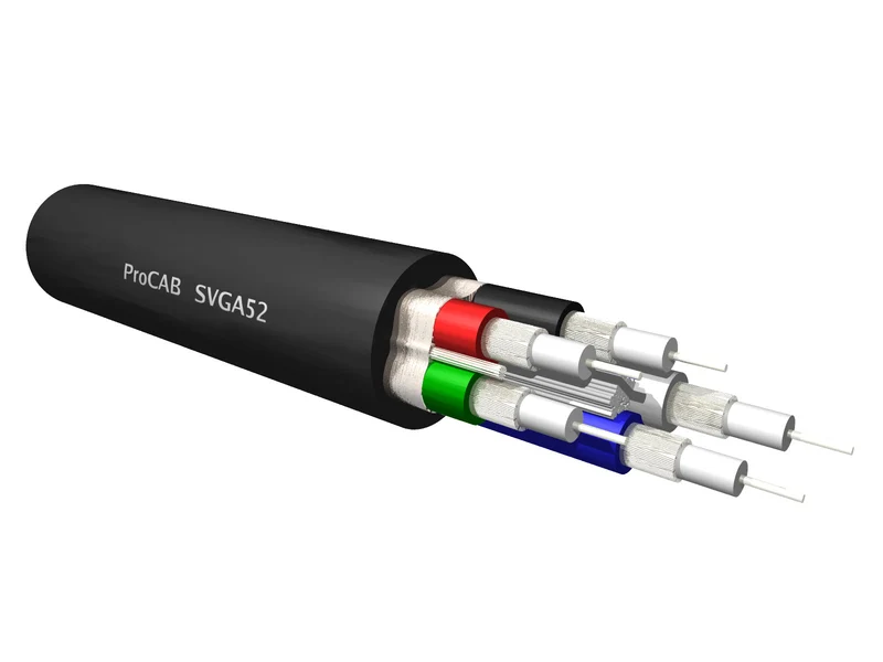 ProCab SVGA RGBVH-kabel 100 meter installation