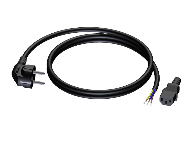 ProCab strömkabel 3x1,5 mm², hun Euro>Schuko han, 10 m (CAB491-10)