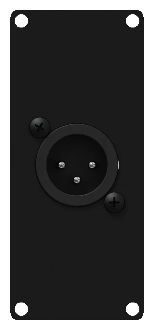 Caymon CASY122 1 plats, platta 1 x XLR han > 3-pin