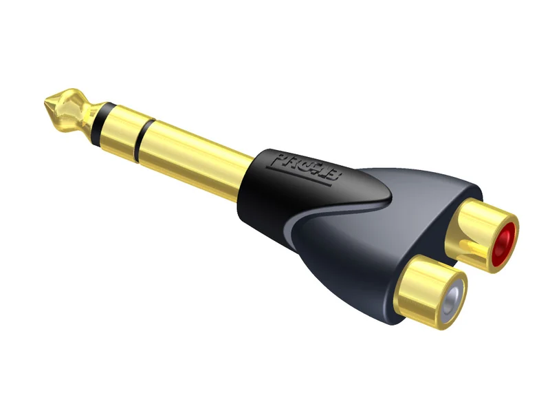 ProCab adapter jack stereo hane > 2 x RCA hona L/R