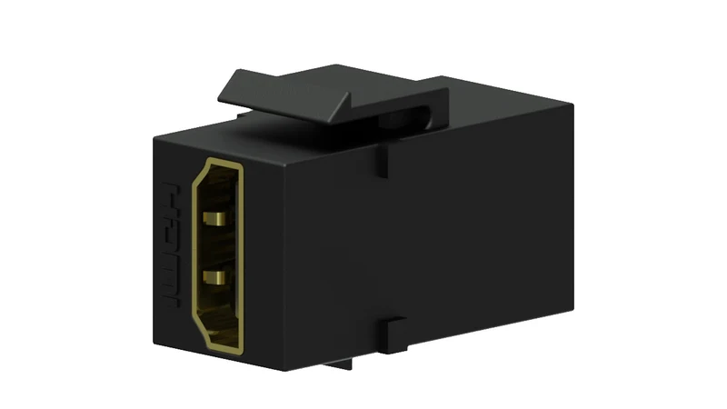 Keystone-adapter HDMI a till HDMI a, svart
