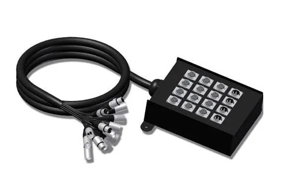 ProCab scenlåda 12 inputs / 4 outputs, Pisk 30 mtr