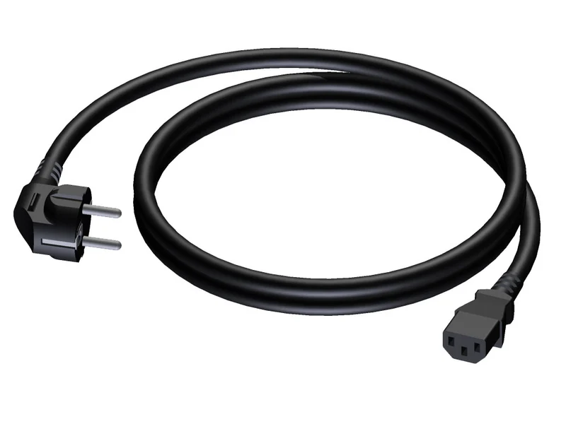ProCab strömkabel 3x1,5 mm², hona Euro>Schuko hane, 2 m
