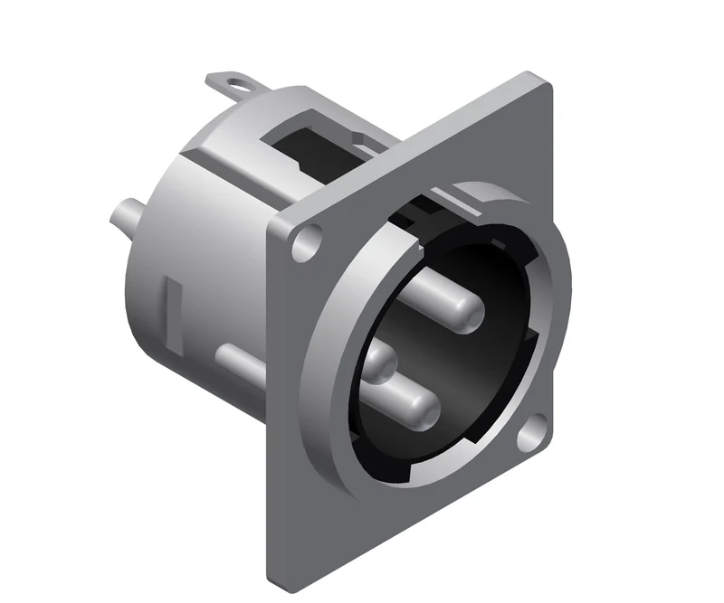 XLR chassis 3-pol hona D-series