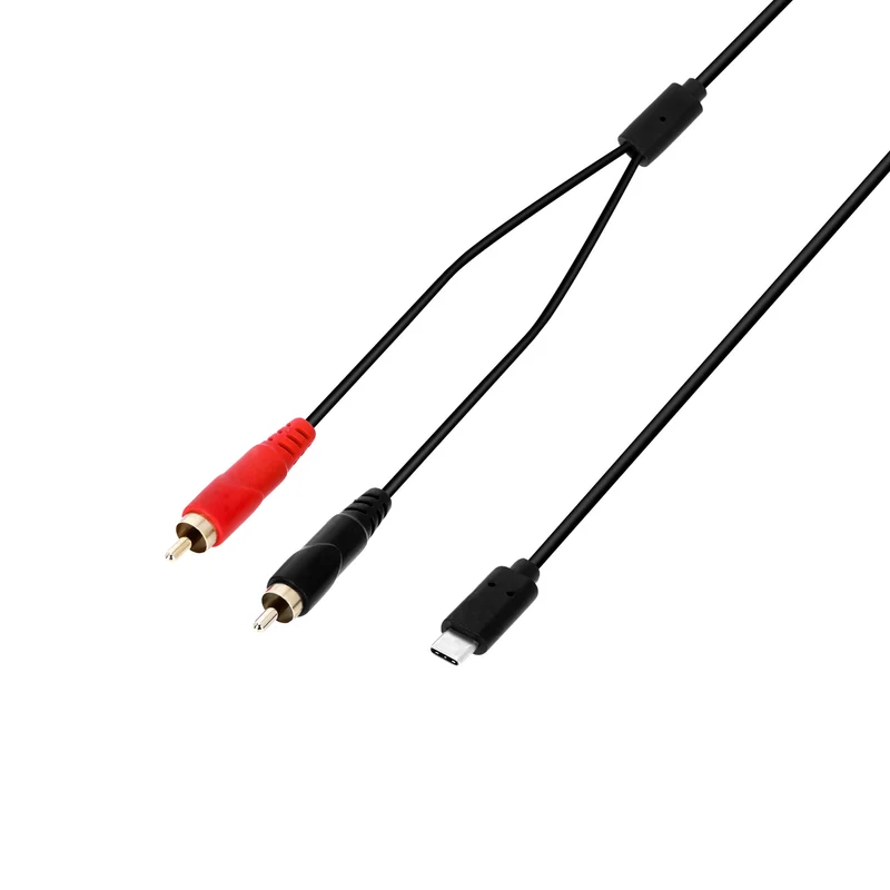 USB-C Y-kabel - RCA hane till USB-C 1,5m