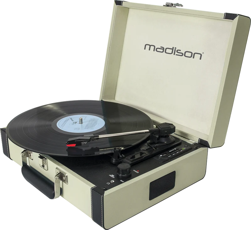 Madison Vintage skivspelare med Bluetooth (Cream)