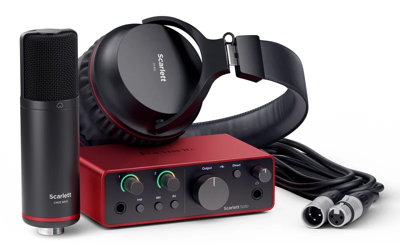 Focusrite Scarlett Solo Studio 4th Gen Ljudkort Paket