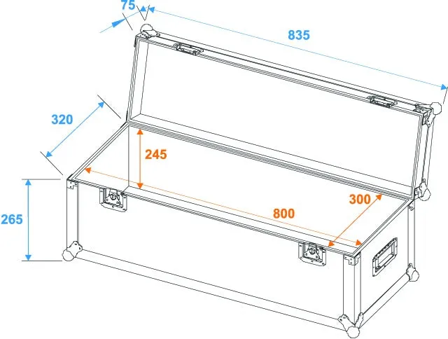 Eurolite Flightcase Pro (80 x 30 x 30 cm)