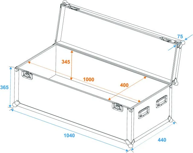 Eurolite Flightcase Pro (100 x 40 x 40 cm)
