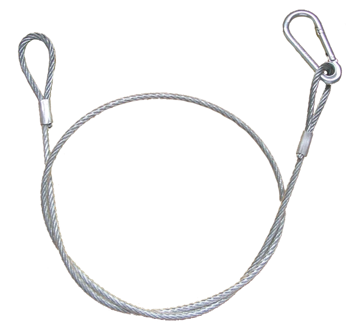 Ibiza säkerhetstråd (87 cm, 15 kg, 2 mm)