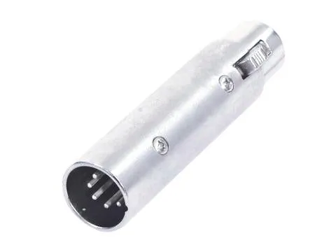 Adapter Ljudkontakt 3-stifts XLR-hona till 5-stifts XLR-hane