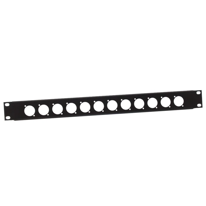 Adam Hall 872213 U-formad rackpanel 1 enhet för 12 chassier av D-typ