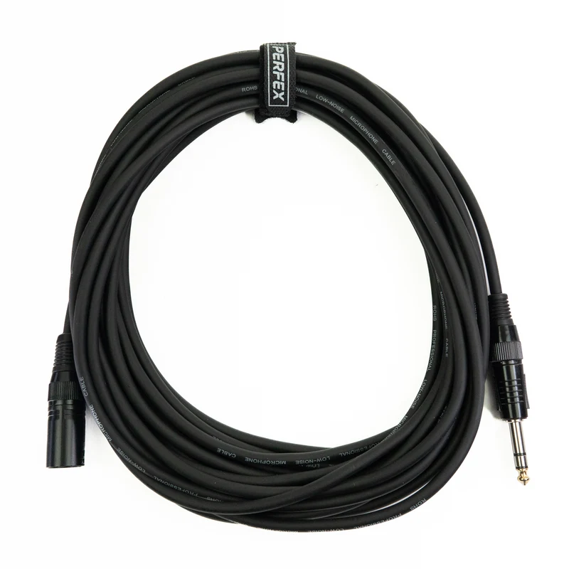 Perfex XLR hane till balanserad tele (10m)