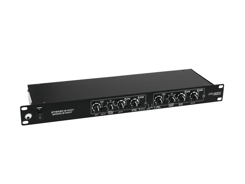 Omnitronic XO-230 Aktiv delningsfilter – 2-vägs stereo / 3-vägs mono