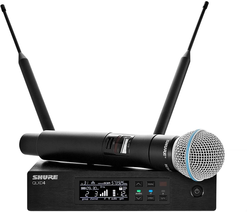 Shure QLXD24E/B58 K51 handhållet mikrofonsystem Beta58