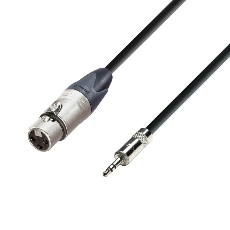 Adam Hall Cables 5 STAR MYF 0300 - Balanserad kabel Neutrik® XLR hona x Rean® minijack TRS | 3 m