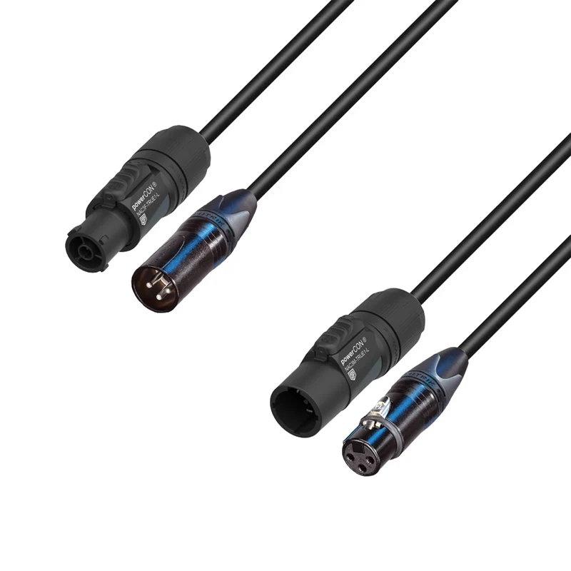Adam Hall Cables 5 STAR H TCON A 0500 - Hybridkabel för audio | Neutrik® XLR x TRUE1® | 5 m