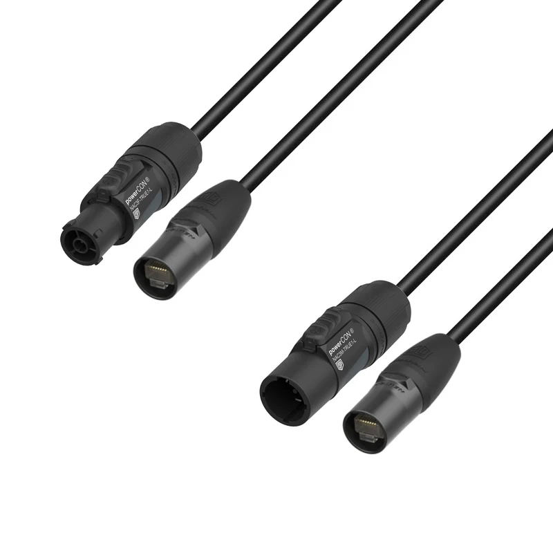 Adam Hall Cables 5 STAR H TCON N 0300 - Hybridkabel nätverk | Neutrik etherCON® x TRUE1® | 3 m