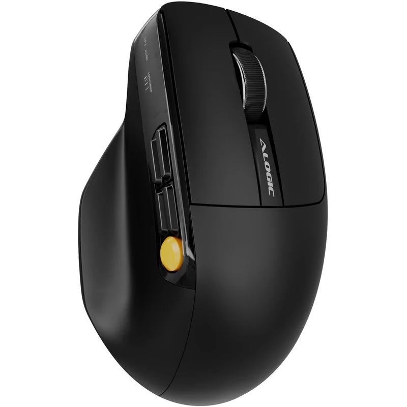 Alogic Crux USB-C Rechargeable Wireless Productivity Mouse (Black)