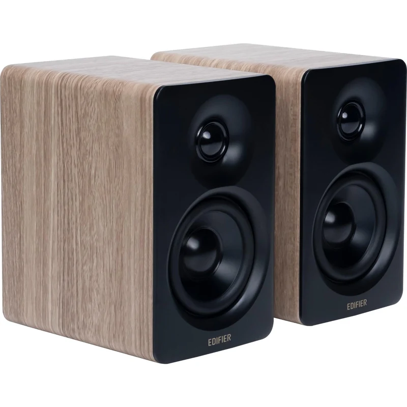 Edifier M60 Compact Powered Bluetooth Speakers (Classic Oak)