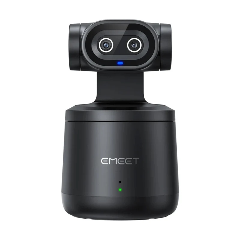 Emeet PIXY Wireless AI PTZ 4K Streaming Camera Portable Black 8H Battery