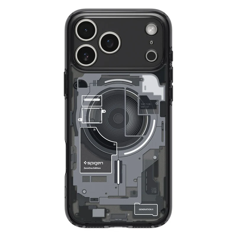 SPIGEN Ultra Hybrid Zero One MagSafe Case for iPhone 18 Pro Max/17 Pro Max (Zero One Black)