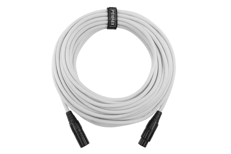 Perfex DMX-kabel 3-Pin (10m - Vit)