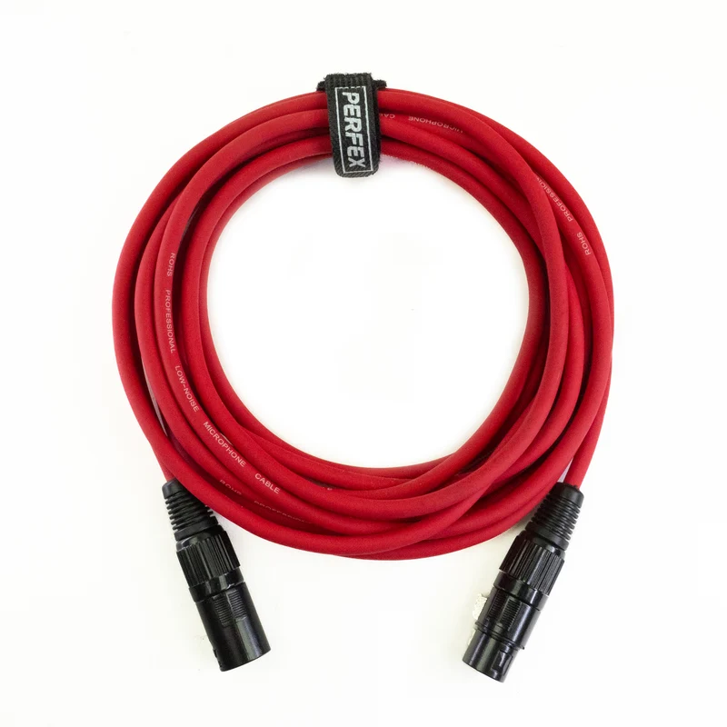 Perfex XLR Kabel (3m - Röd)