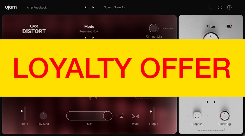 UJAM DISTORT Loyalty Offer