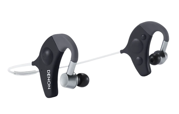 Denon AH-W150 Wireless, Sweat-Proof Fitness Headphones Black