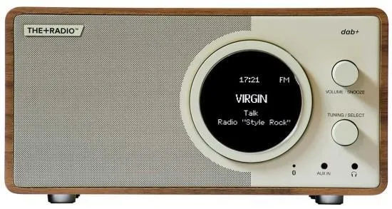 PlusAudio The +Radio DAB+ Walnut/Beige