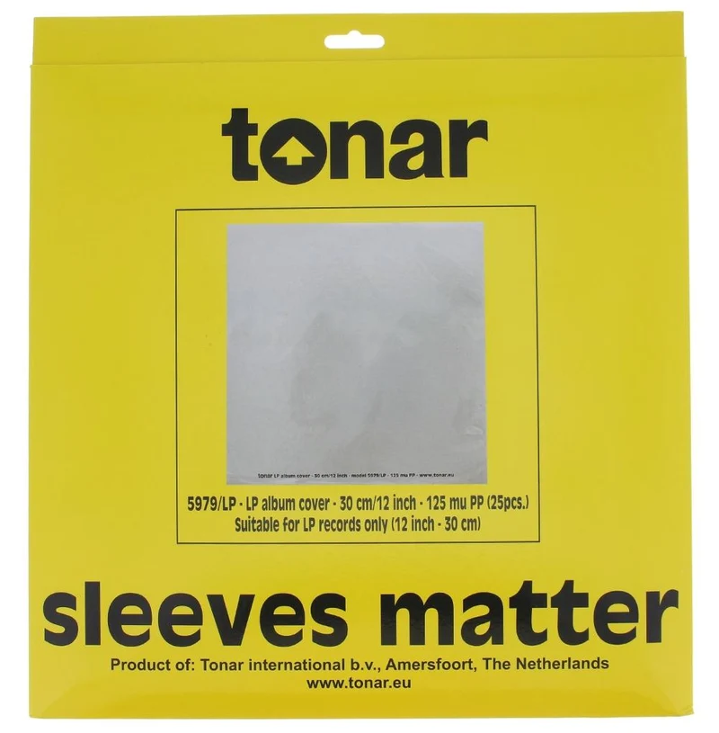 Tonar Plastipap Record Sleeves 25 Pieces