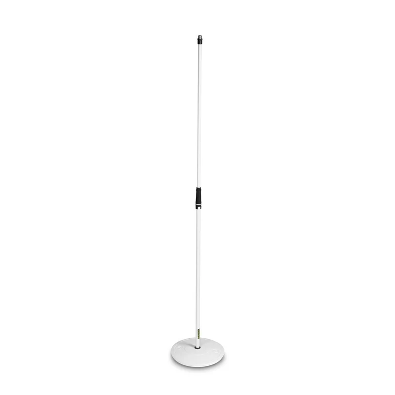 Gravity Straight Mic Stand with Round Base 160cm (White)