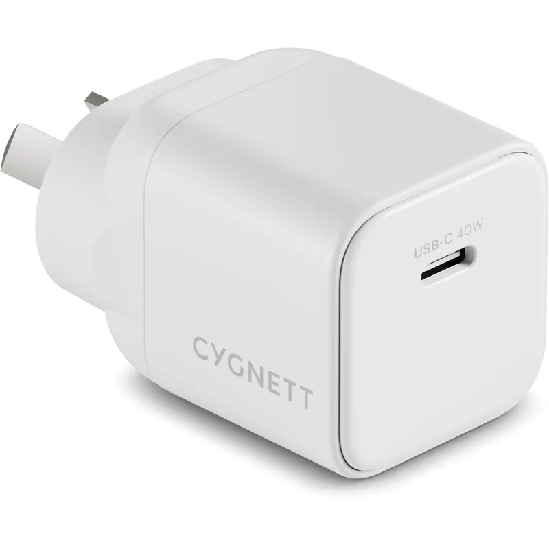 Cygnett PowerPlus 40W USB-C Wall Charger (White)