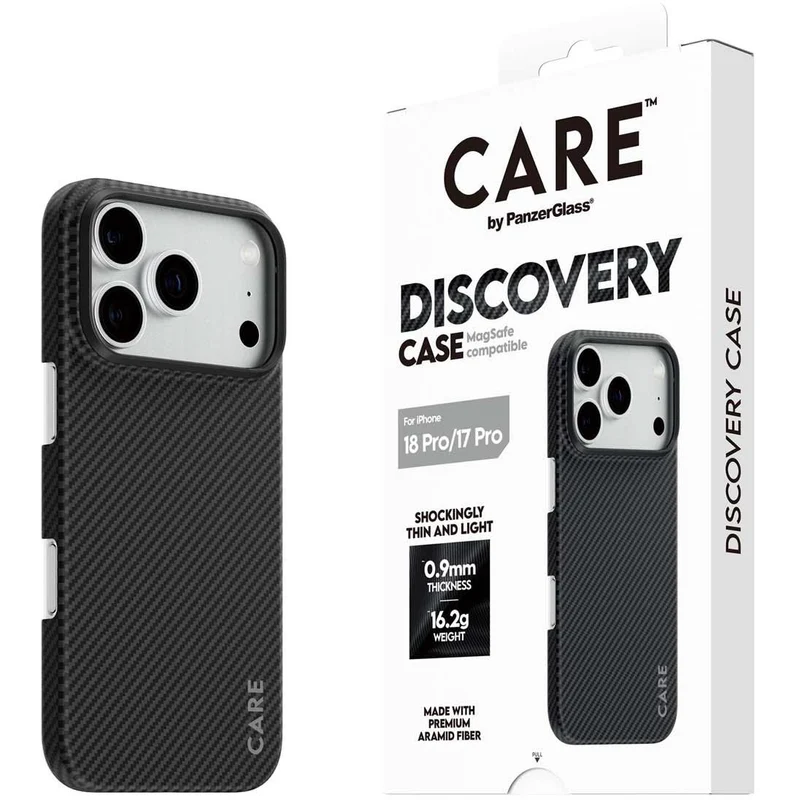 CARE by PanzerGlass Discovery ARAMID Fibre MagSafe Case for iPhone 18 Pro/17 Pro