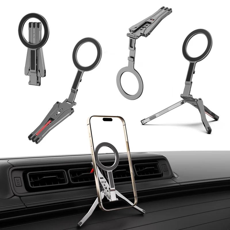 ZLOS Universal MagSafe Phone Stand & Magnetic Mount with Foldable Grip