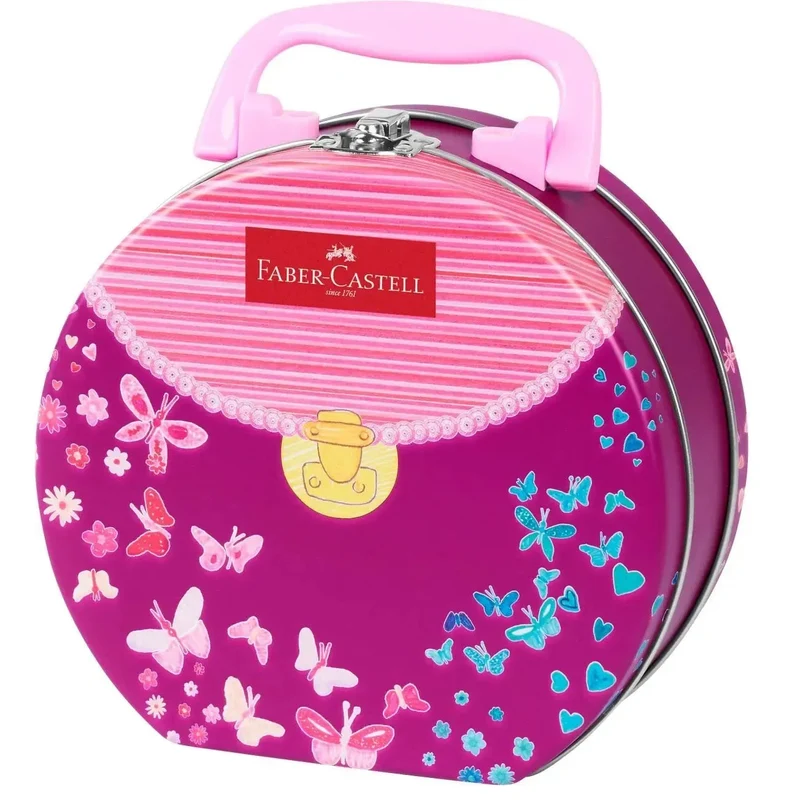 Faber-Castell 33 Connector Pens Markers Handbag Assorted Gift Set Tin