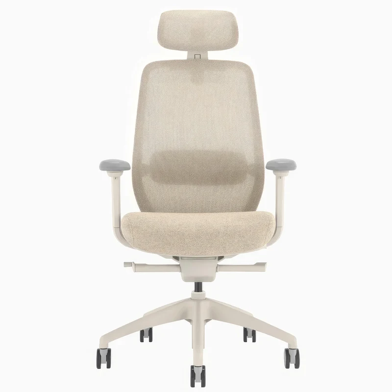 Desky CoilFlex Ergonomic Office Chair - Wheat / Headrest