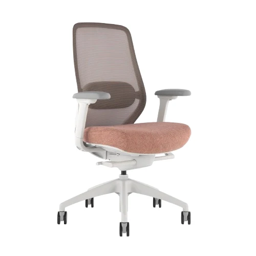 Desky CoilFlex Ergonomic Office Chair - Peach / No Headrest