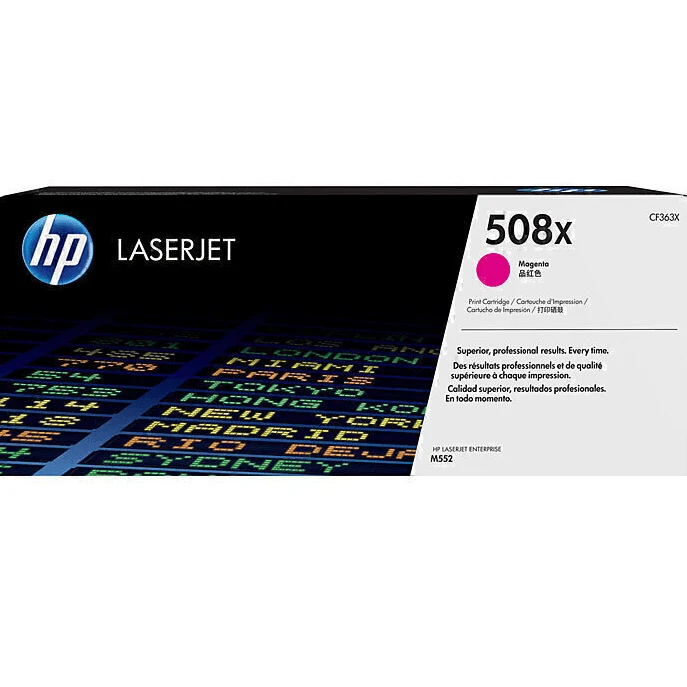 HP 508X Toner Ink Cartridge High Yield Magenta CF363X LaserJet Genuine